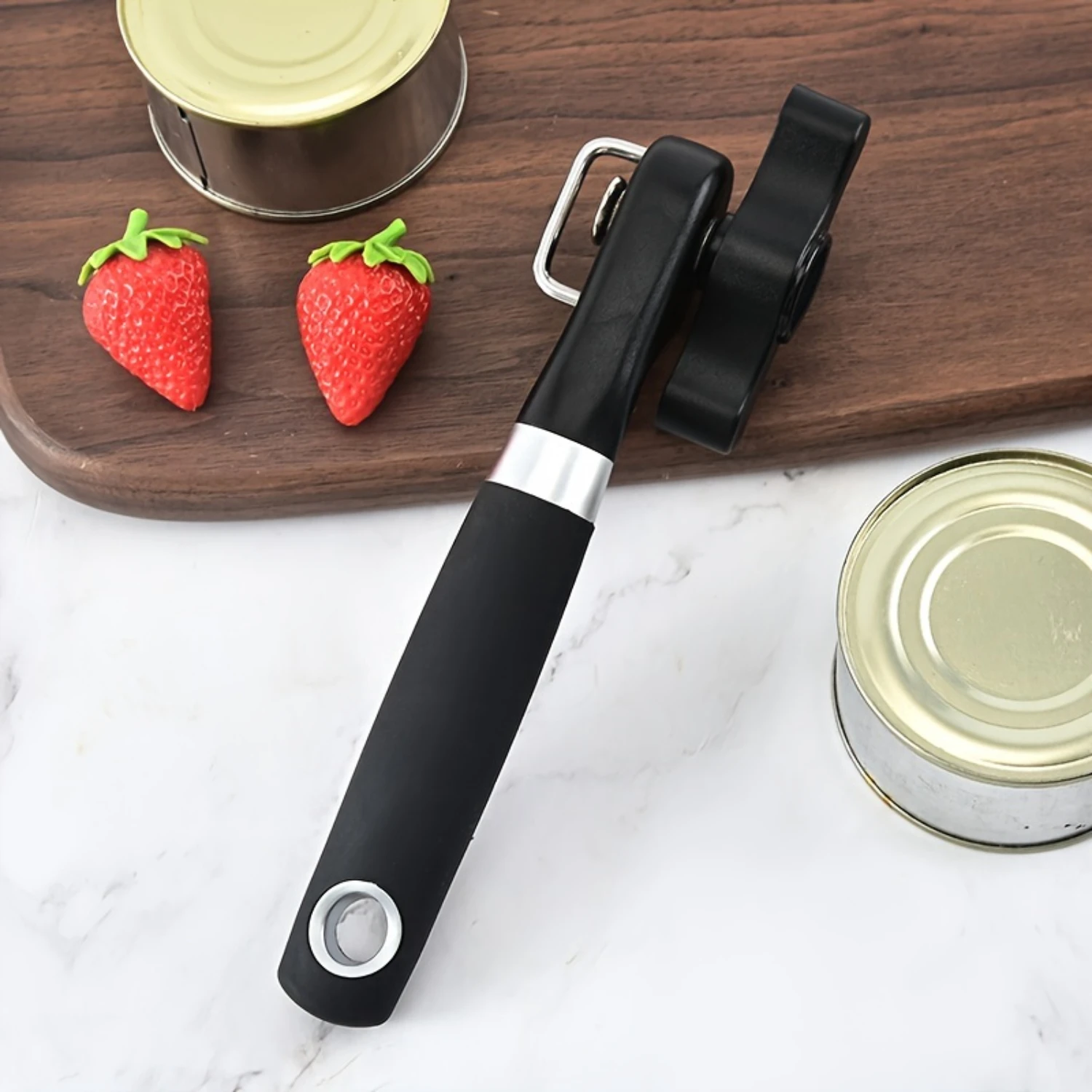 Ergonomic Plastic Can Opener - Jar & Bottle Multi-Tool Wine foil cutter Nurse Wine opener Abre latas electrico Beer items Beer