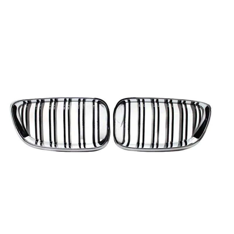 

Стайлинг автомобиля, передняя решетка с двойной планкой для BMW F23 F22 F87 M2 2Series 2014 2015 2016 2017 2018, хромированный глянцевый черный