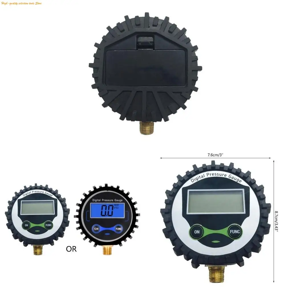 203F Digital Pressure Gauge for w/ 4 Units Tyre Tire Air Pressure Gauge 0-200PSI for