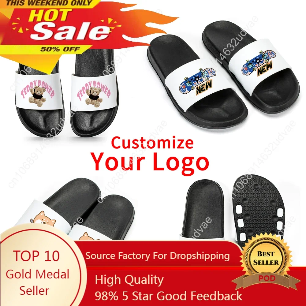 

2025 Customize Photo Slippers Women Slippers Personalized Slide Shoes Custom With Logo Women Summer Slippers Indoor Eva Shoes