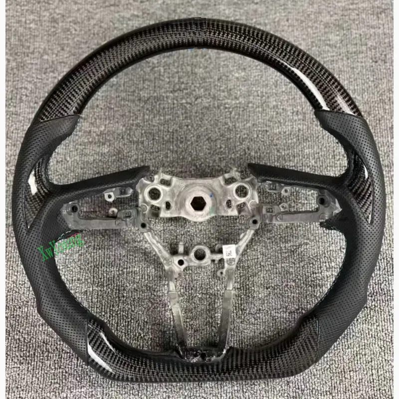 100% Real Carbon Fiber Steering Wheel With Leather For Mazda Mazda3 CX-30 CX30 CX-50 CX50