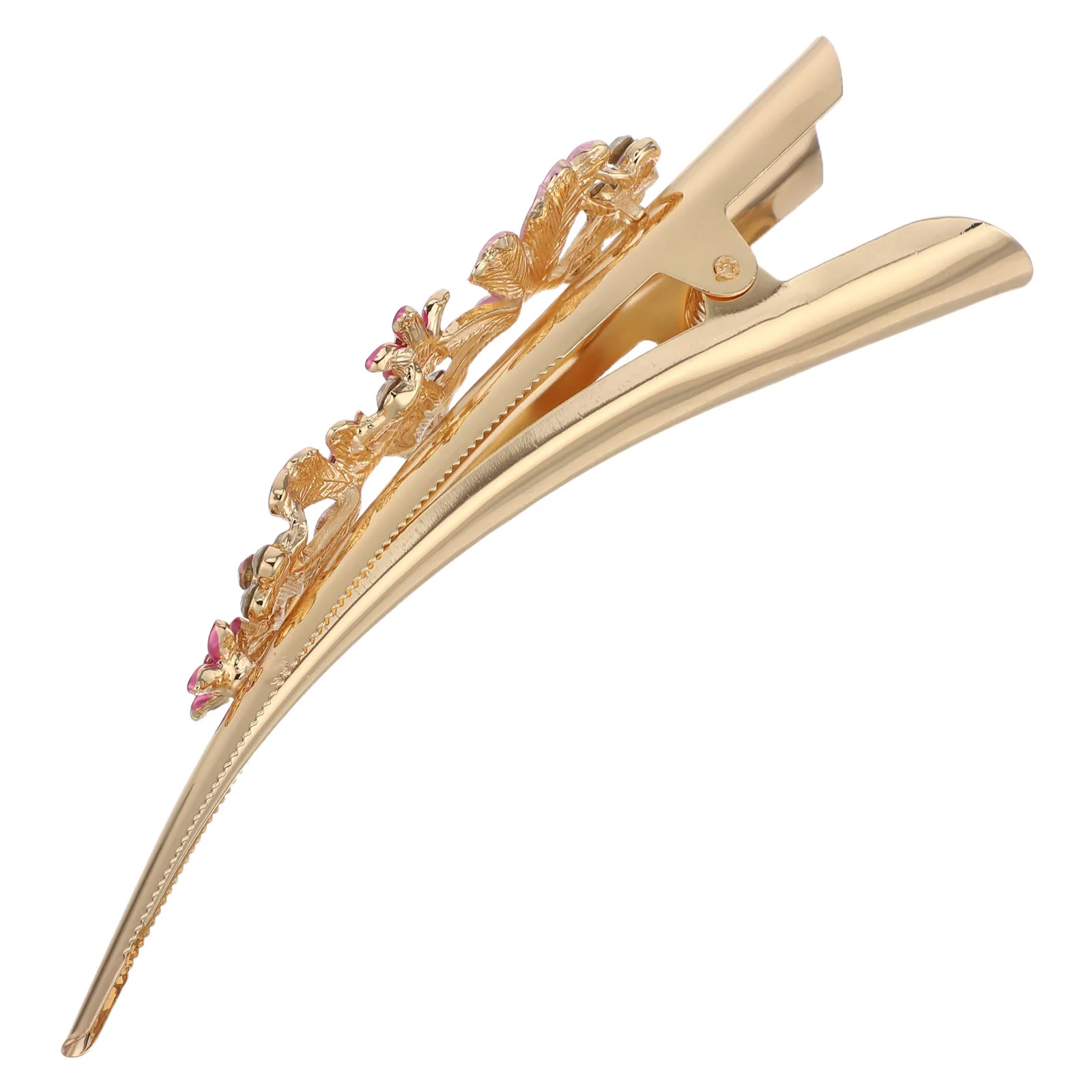 

Large Duckbill Clip Fashion Flower Design Alloy Hair Clip Decor for Women Stylish Look Crowd Daily Use Gift Idea