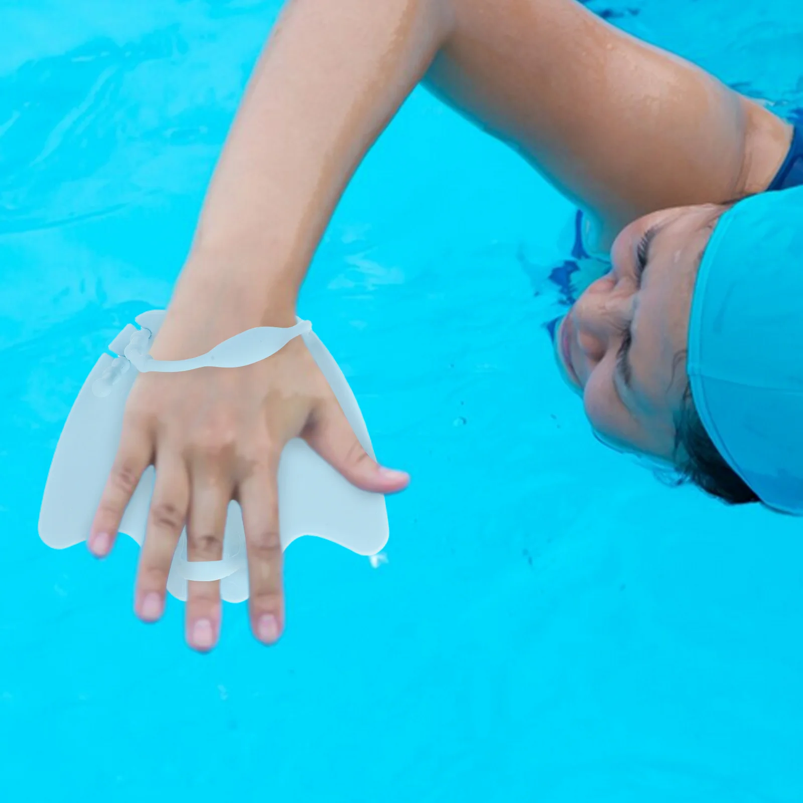 1 Paar Schwimmhandflossen, verstellbare Silikonpaddel für Erwachsene und Kinder, Schwimmtrainingshandschuhe, Schnorcheln, Tauchen, Schwimmpaddel