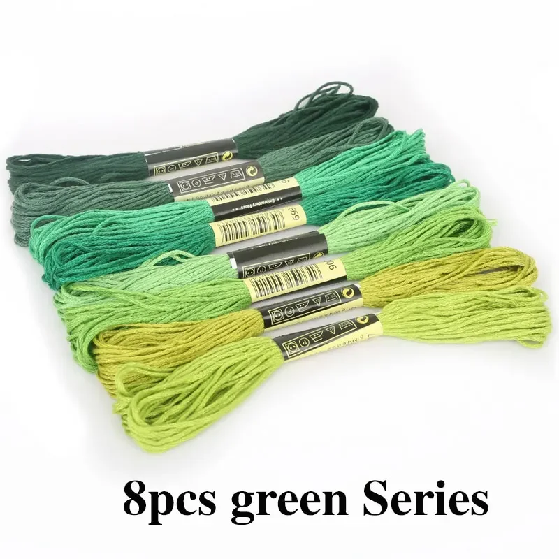 5/8/50/100 Stück Mix Farben Stickgarn Baumwolle Nähen Stränge Regenbogen Baumwolle & Seide Stickgarne für DIY Armbandherstellung