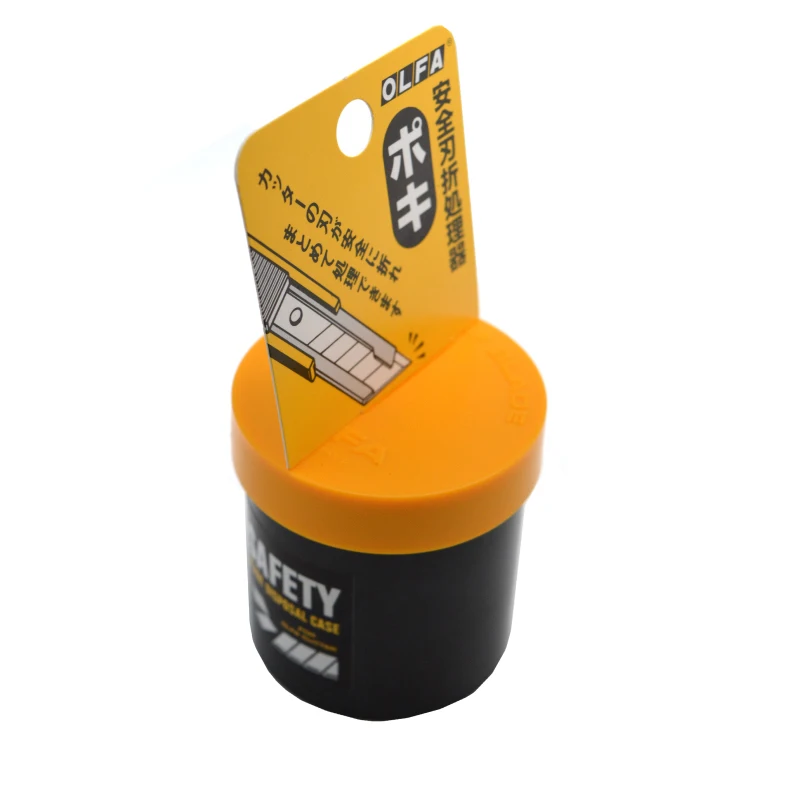 Olfa-caja de eliminación de cuchillas de seguridad, contenedor de seguridad a presión, herramienta para pargo, caja de cuchillos, DC-1/133K