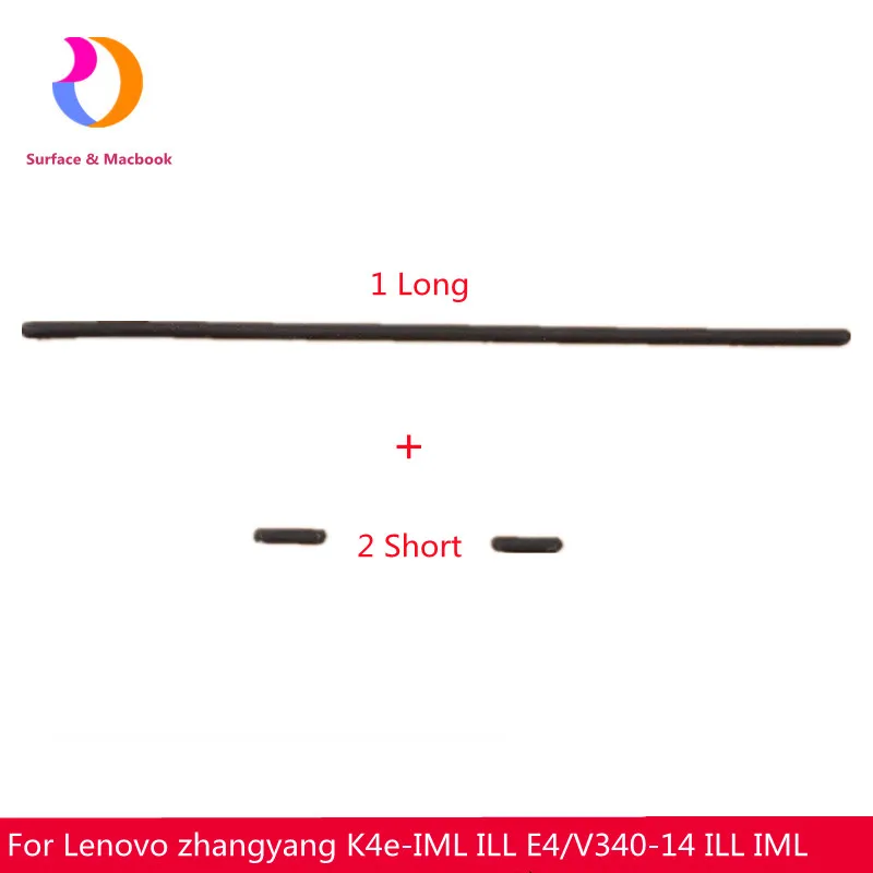 

Rubber Feet For Lenovo zhangyang K4e-IML ILL E4/V340-14 ILL IML D Case Foot Cushion Rubber Pad Black 1 Long+2 Short