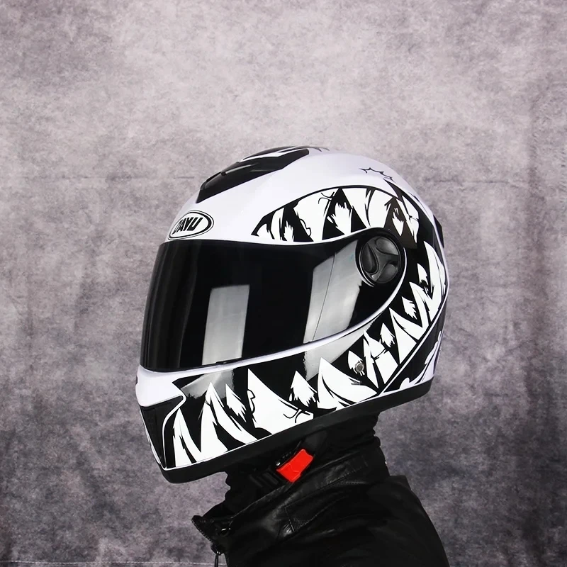 Motorbike Helmet Dual Lens Motocross Helmet 2 Gifs casque Full Face casco moto  For adults  Double Visors Motorcycle Helmet