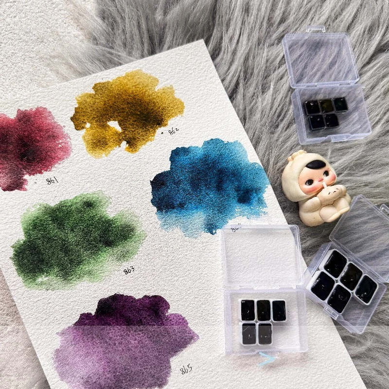 Holbein Artist Watercolor Paint Night Color Precipitated Color Layered Color Artist Professional Acuarela Painting Art Supplies
