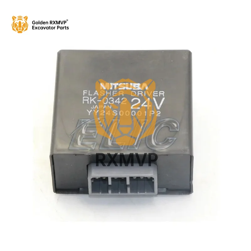 For Kobelco Yy24s00001p2 Relay Flasher Sk135srlc-1e Sk130lc Sk140sr Sk140-8 Sk135sr Excavator Parts RXMVP