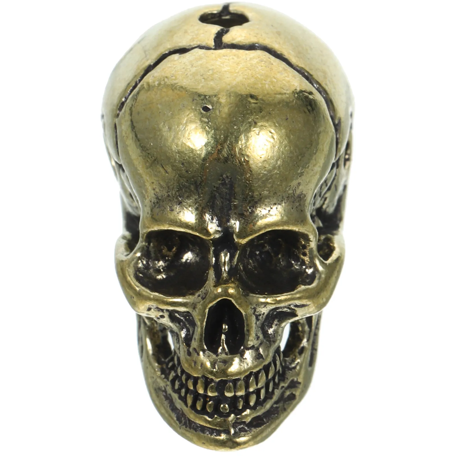 

Brass Skull Pendant Vintage Fashionable Keychain Pendant for Crafting Bag Decor Car Keys Daily Use Sturdy Elegant Brass Keyring