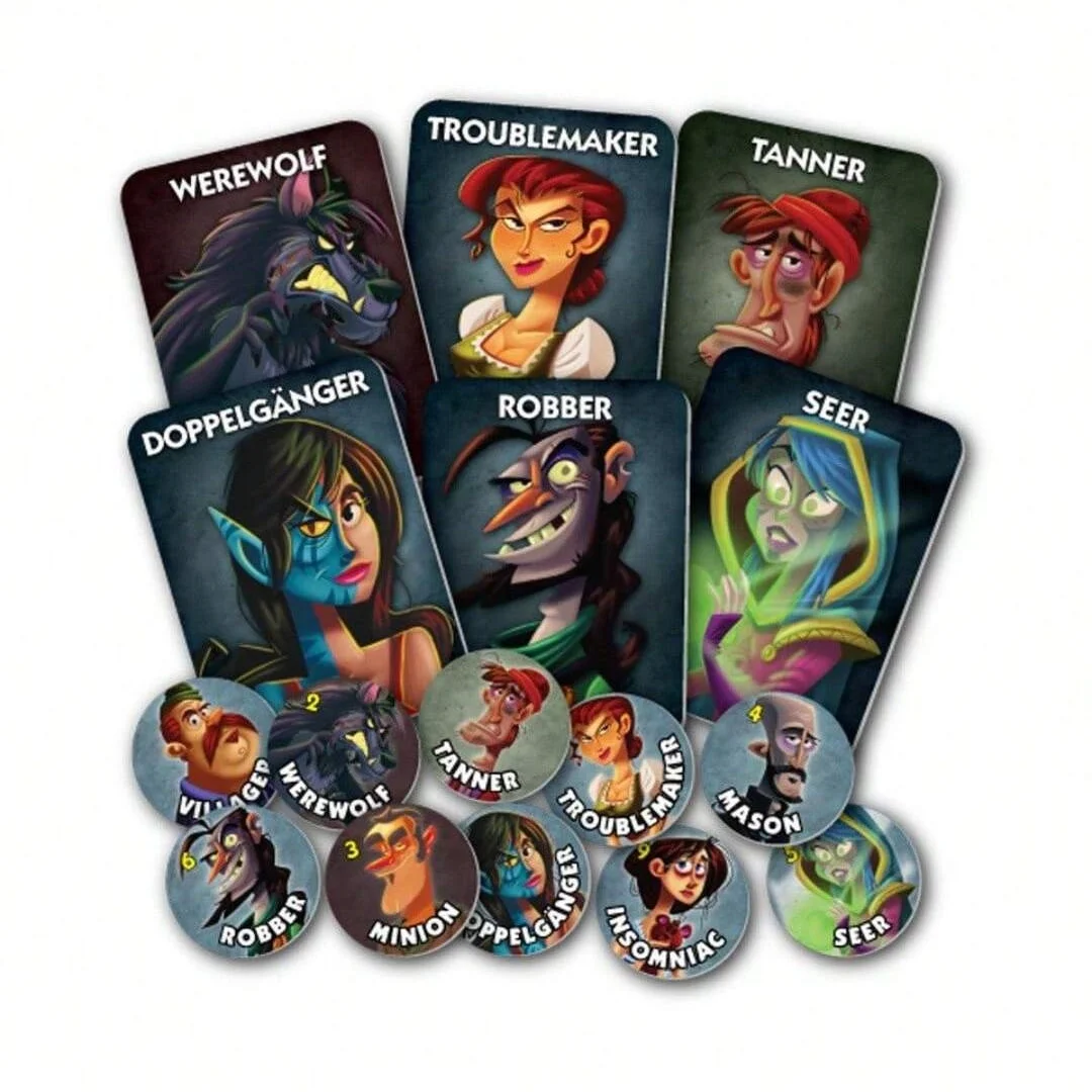 One Night Ultimate Werwolf-Brettspiel, Kartenspiel | Brettspiele | 3-10 Spieler | Die Spielzeit beträgt 10 Minuten, als Geschenk geeignet. – Detail 6