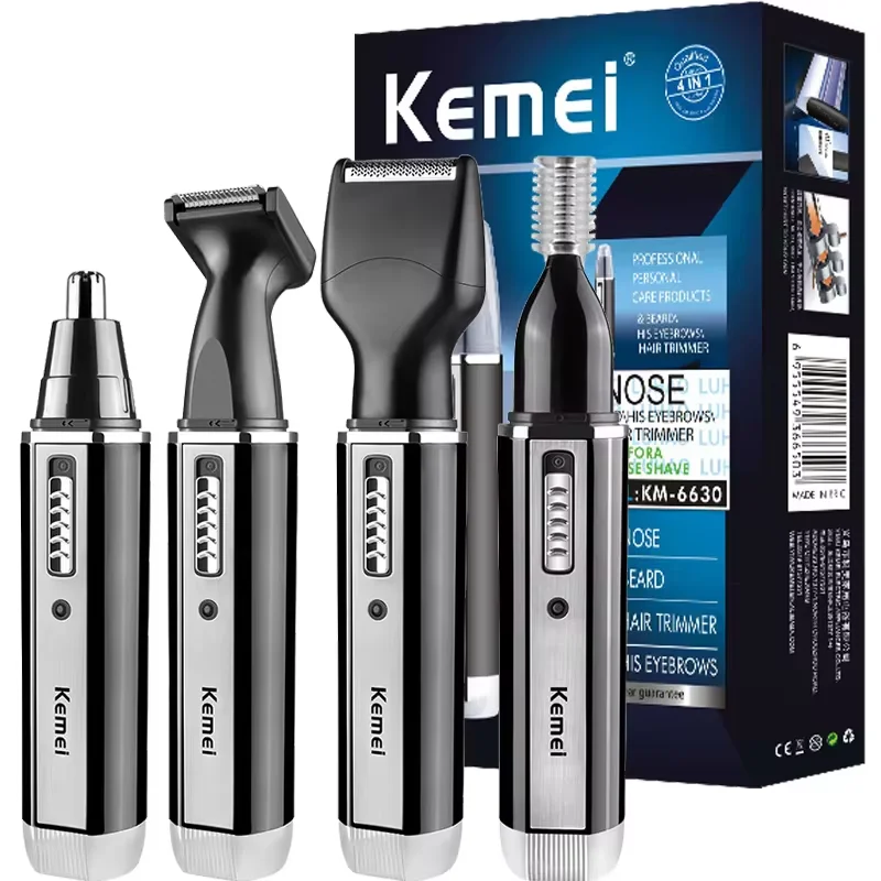 4in1 Oplaadbare Neus Trimmer Baard Trimmer voor Mannen Oor Wenkbrauw Neus Tondeuse voor Neus en Oor Ontharing Schone Machine