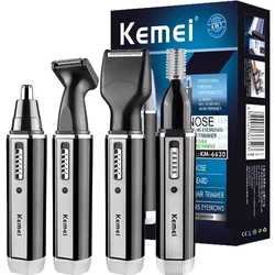 4in1 Ricaricabile Naso Trimmer Barba Trimmer per Gli Uomini Orecchio Sopracciglio Naso Trimmer per Naso e Orecchio Depilazione Macchina Pulita