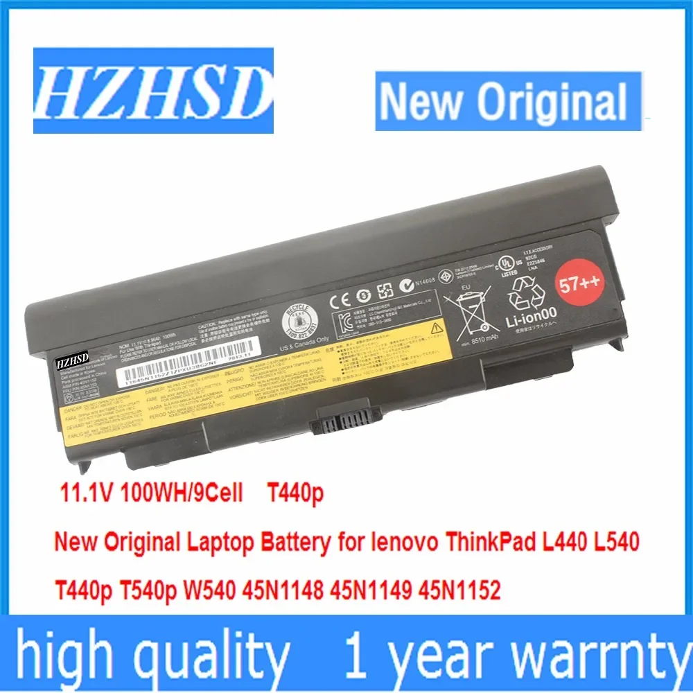 11.1V 100WH/9Cell T440p New Original Laptop Battery for lenovo ThinkPad L440 L540  T440p T540p W540 45N1148 45N1149 45N1152