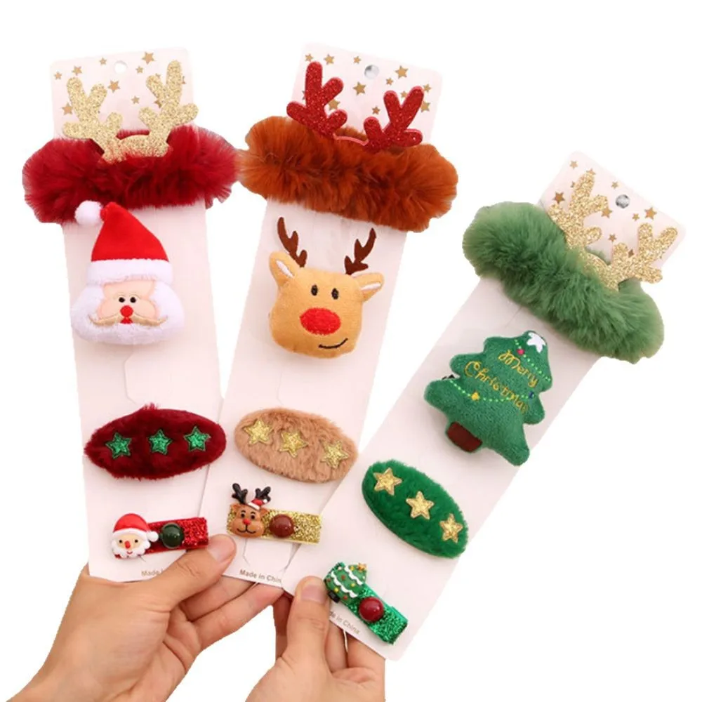 

1set New Princess Christmas Hair Accessory Clip for Women Girls Lovely Cartoon Cosplay Hairpins Hair Accessories Christmas Gifts