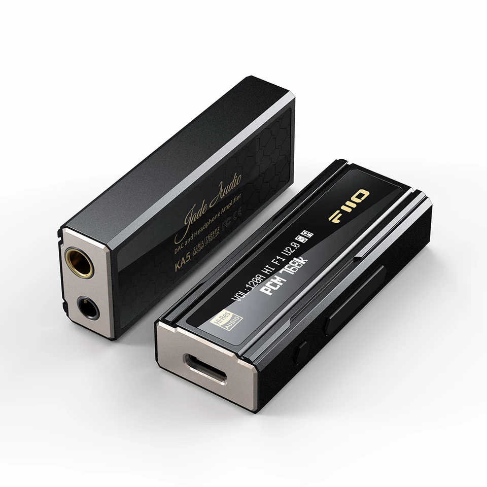 FiiO JadeAudio KA5 Dual CS43198 Chip 3.5/4.4mm Audio Cable PCM 768kHz DSD256 Support Hi-Res USB DAC Headphone Amplifier