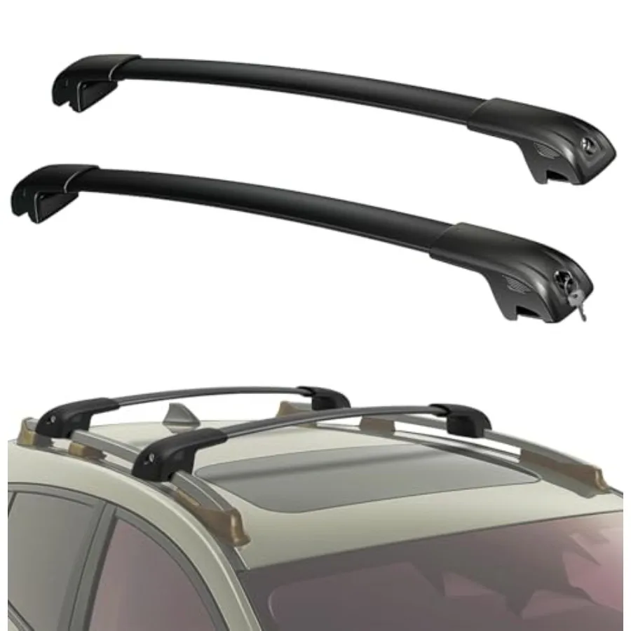 

Roof Rack Cross Bars Compatible with VW Volkswagen Tiguan 2018-2026 Not for Limited and Taos 2022-2026 300lbs Heavy Duty Alumin