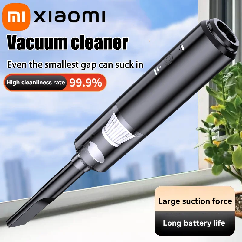 

Xiaomi 2025 НОВЫЙ пылесборник Портативный пылесос Мощный всасывающий электрический беспроводной умный домашний пылесос для уборки автомобиля