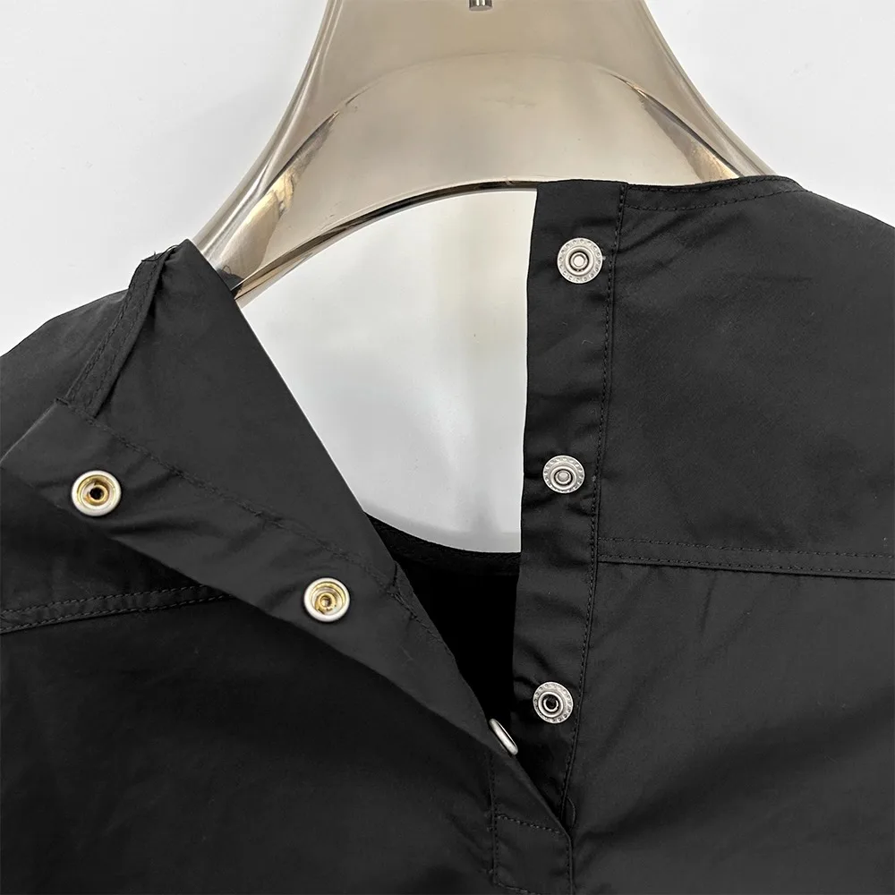 Dark RO Tees Tanks Men's and Women's Splicing Cut Hairy Haired Tank Top Silhouette Loose Shoulder Sleeveless Tank Tops