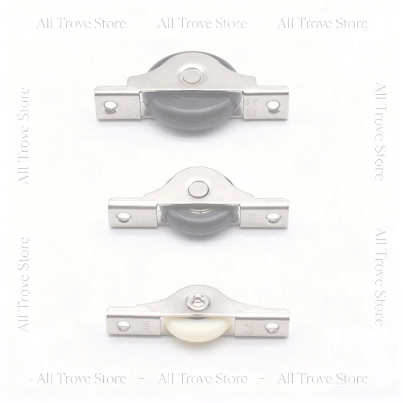 Steel Load-Bearing Nylon Pulley Wardrobe Sliding Door Wheel Furniture Hardware Accessories Mute Cabinet Groove
