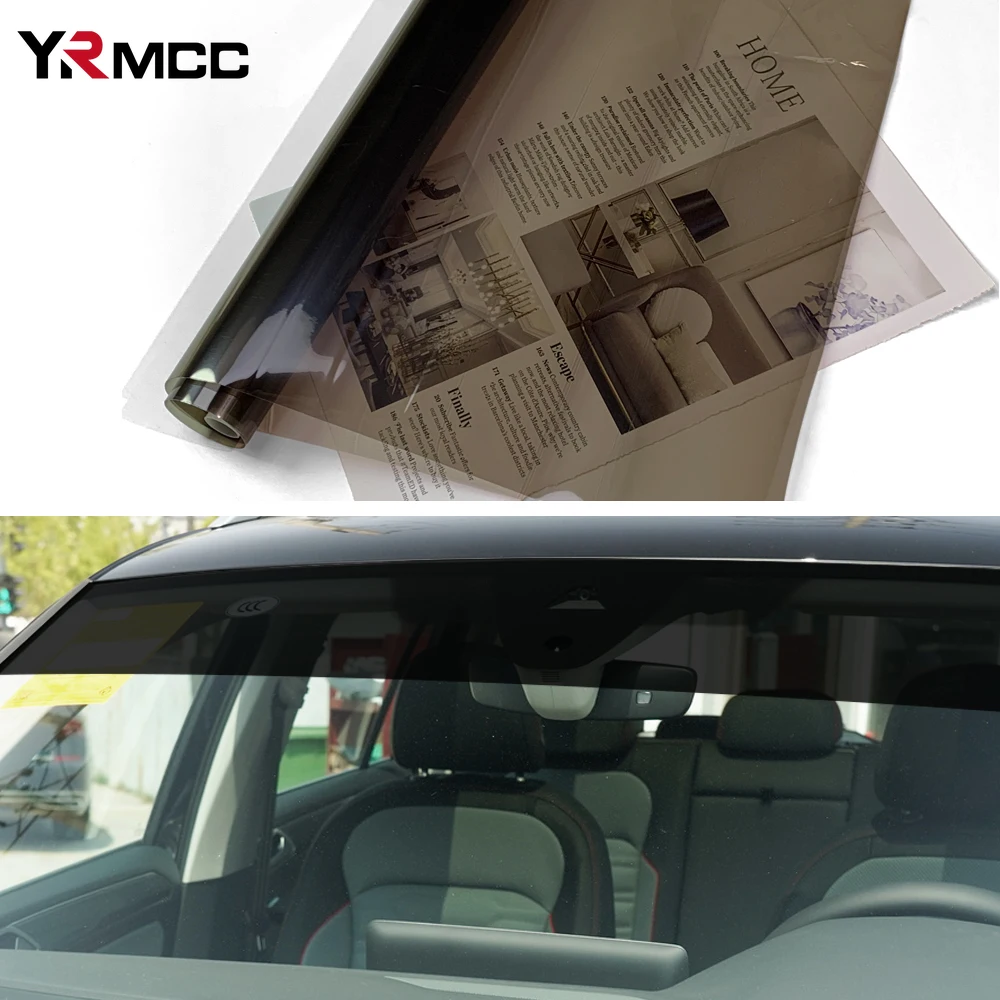 Windshield Car Sticker Sunshade Anti-UV Protection Black Film Auto Front Window Sunshade Vinyl Warp Films for Cars Accessories