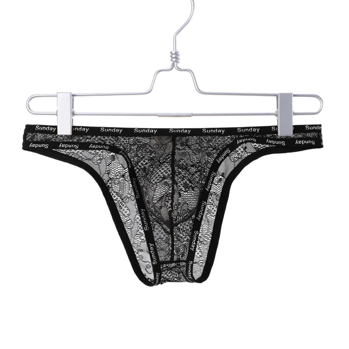 

Men's Underwear Low Waist Ice Silk Net Yarn Sunday Triangle Briefs