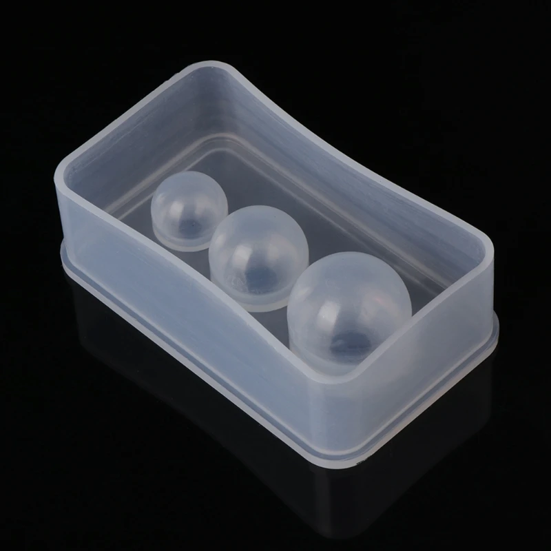 3D Sphere Silicone Resin Molds Clear Silicone Ball Mold Pendant Casting Mold DIY