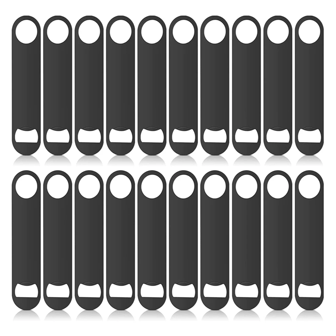 20Pack Płaski otwieracz do butelek Otwieracz do butelek Otwieracz do butelek Bar Blade Fun Barman Otwieracz do butelek na przybory kuchenne Czarny