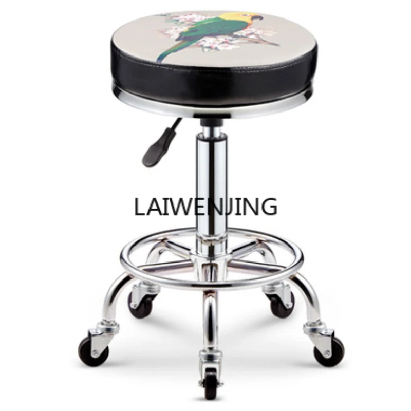 

MJY rotating lifting round stool hair salon stool pulley hair cutting stool