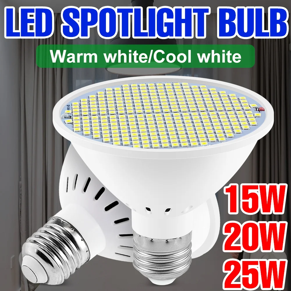 

Светодиодная лампа 25 Вт E27/E26, AC220V, для потолочного светильника, люстры, 110В, для дома, спальни, балкона, офиса, холодный/теплый свет