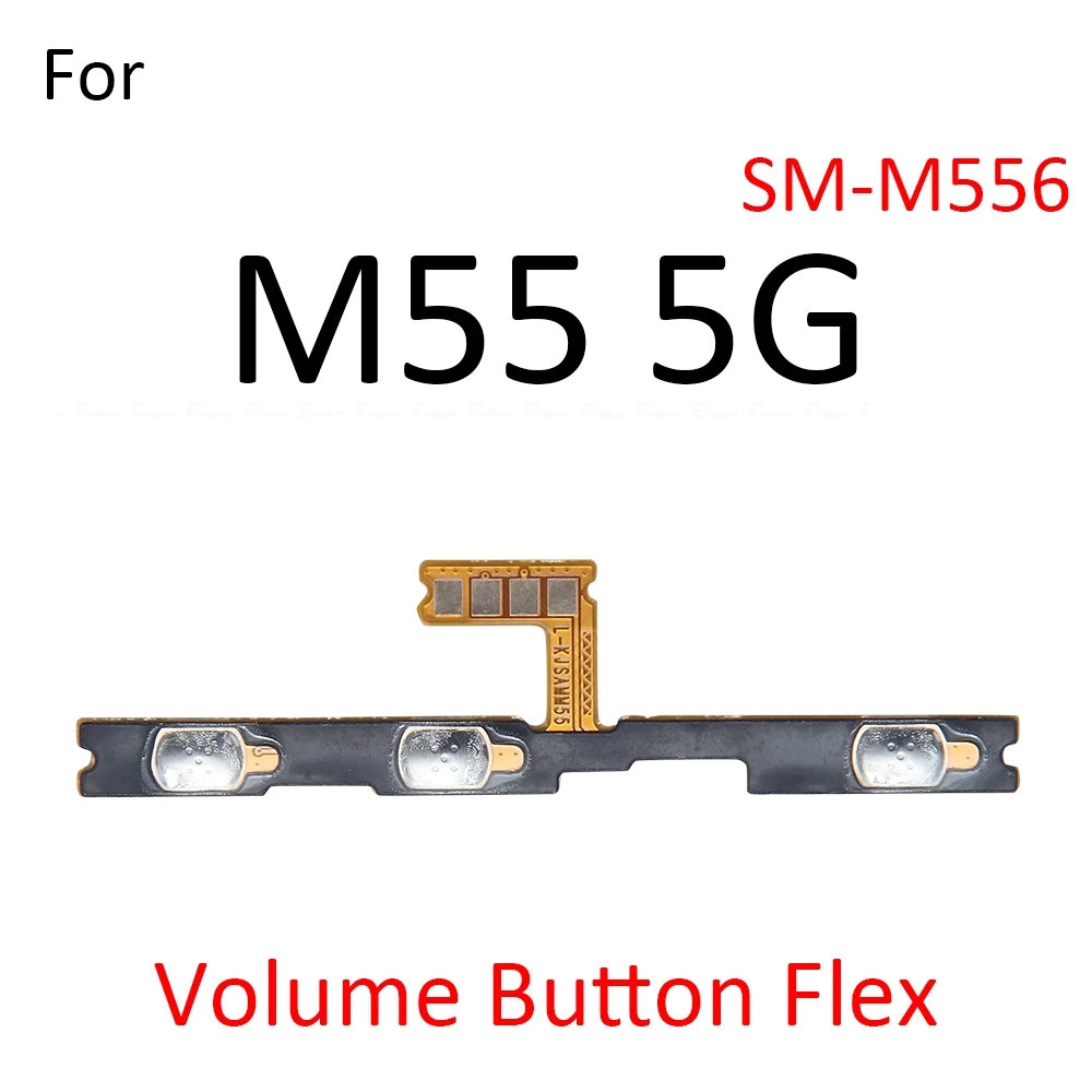 Power Switch On Off Volume Side Button Key Flex Cable For Samsung Galaxy M55 5G M52 M36 M33 M32 M23 M22 C55