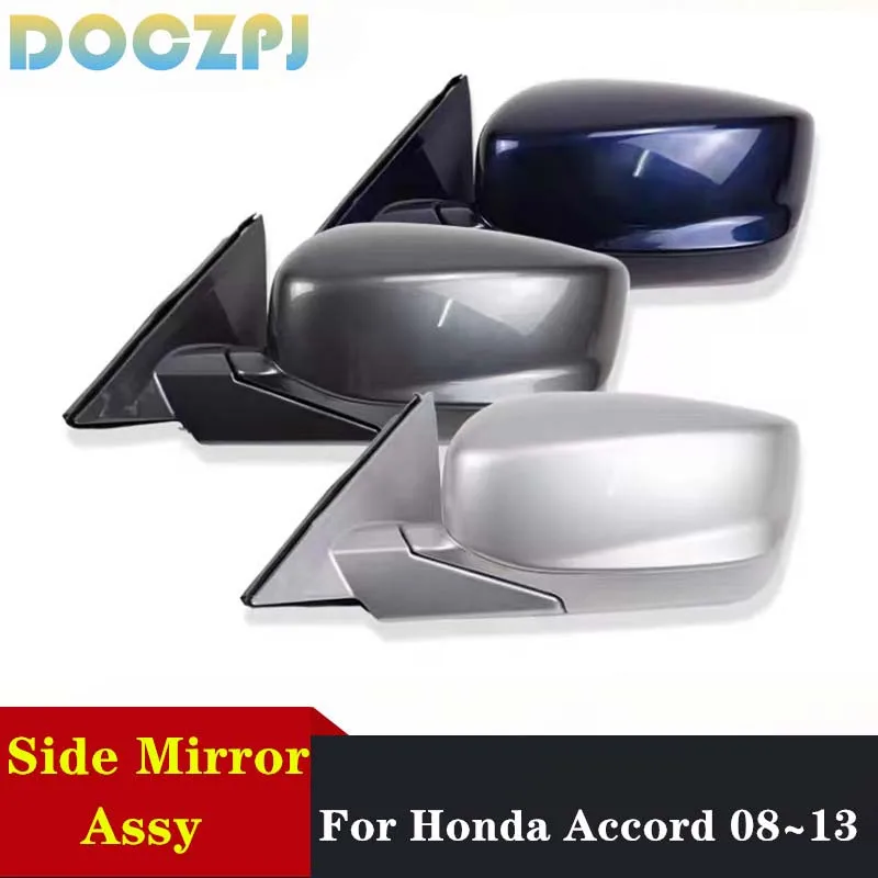 Car Exterior Rearview Side Mirror Assembly For Honda Accord 4dr Sedan 2008 2009 2010 2011 2012 2013 No Signal Lamp 5/7PINS