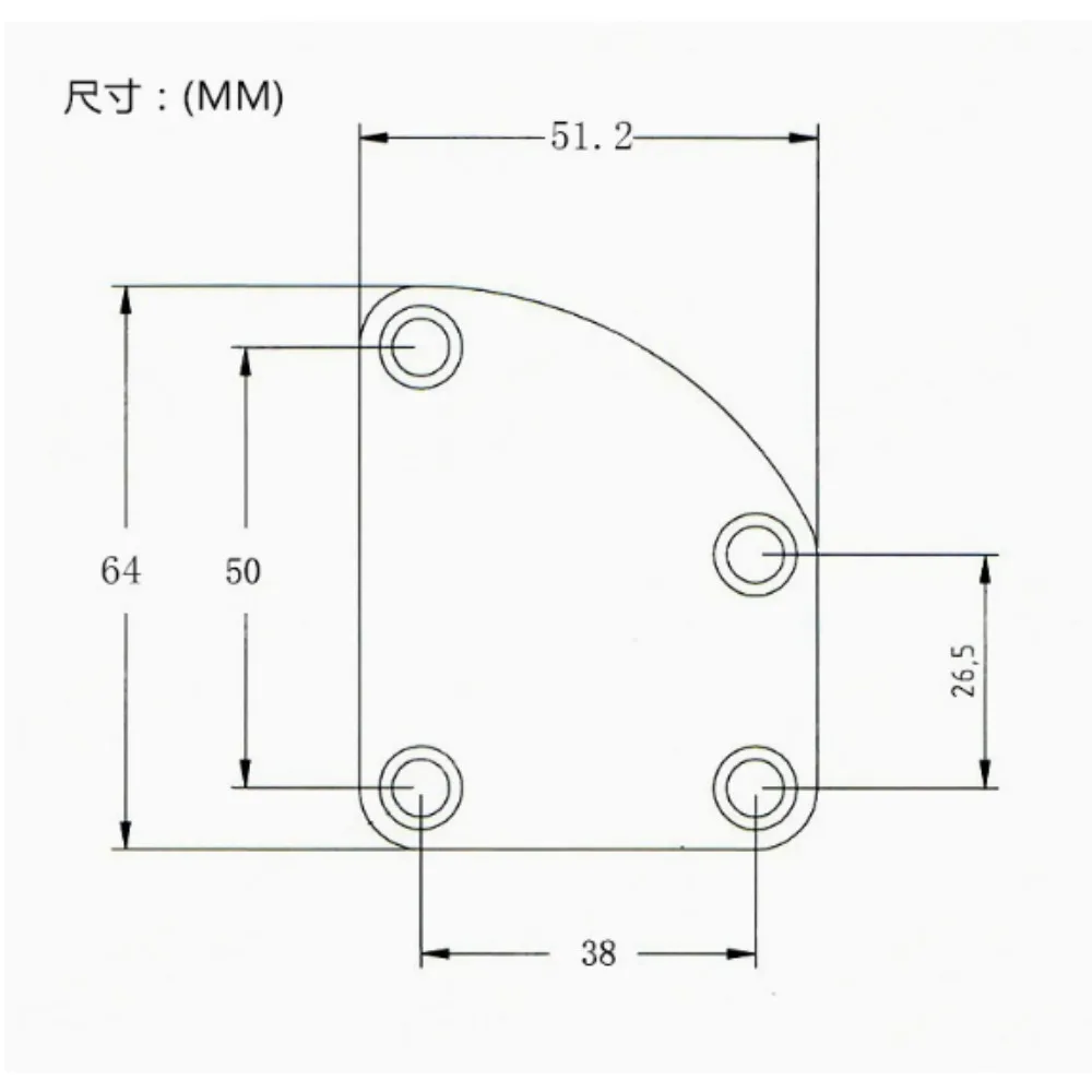 1set Guitar Reinforcement Board, Electric Guitar, Electric Bass, Neck Connection Board