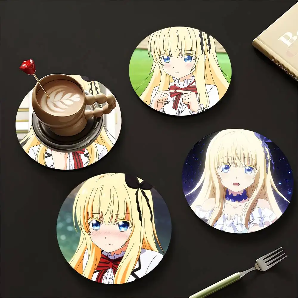 1pc Juliet Persia Anime Characters Wooden Coaster Colour Printing Cup Mat Home Desk Decoration Gifts