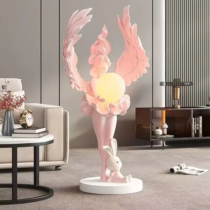 French Retro 120x60cm Floor Standing Ornament for Living Room TV Cabinet Sofa Side Home Decor Light Housewarming Gift