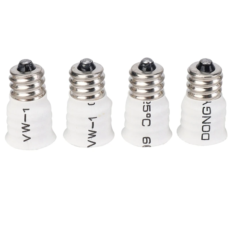 

LJL-24-Pack E12 To E14 White Bulb Converter LED Light Holder Lamp Adapter Socket Changer High Quality
