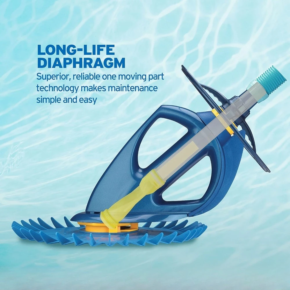 مطعم - منظف حمام السباحة الأوتوماتيكي ذو الجانب الشفط المتقدم، أزرق، 24 بوصة طول × 12 بوصة عرض × 24 بوصة ارتفاع، سهل الاستخدام - شحن مجاني، تخفيضات ساخنة. #1