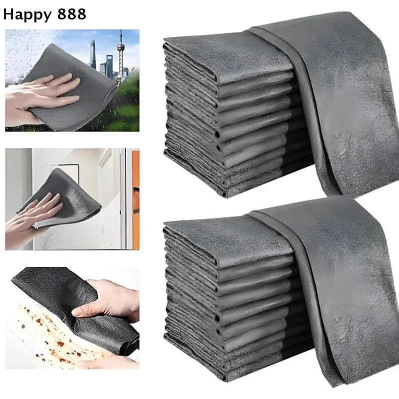 

Набор из 10 утолщенных салфеток из микрофибры – многоразовые, не оставляют разводов, без водных следов