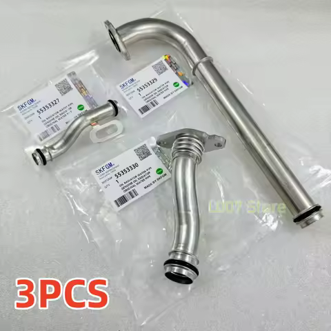 3PCS Original Oil Cooler Connected Hard Pipe For Chevrolet Cruze Epica Sonic Opel ASTRA INSIGNIA NO: 55353329 55353327 55353330