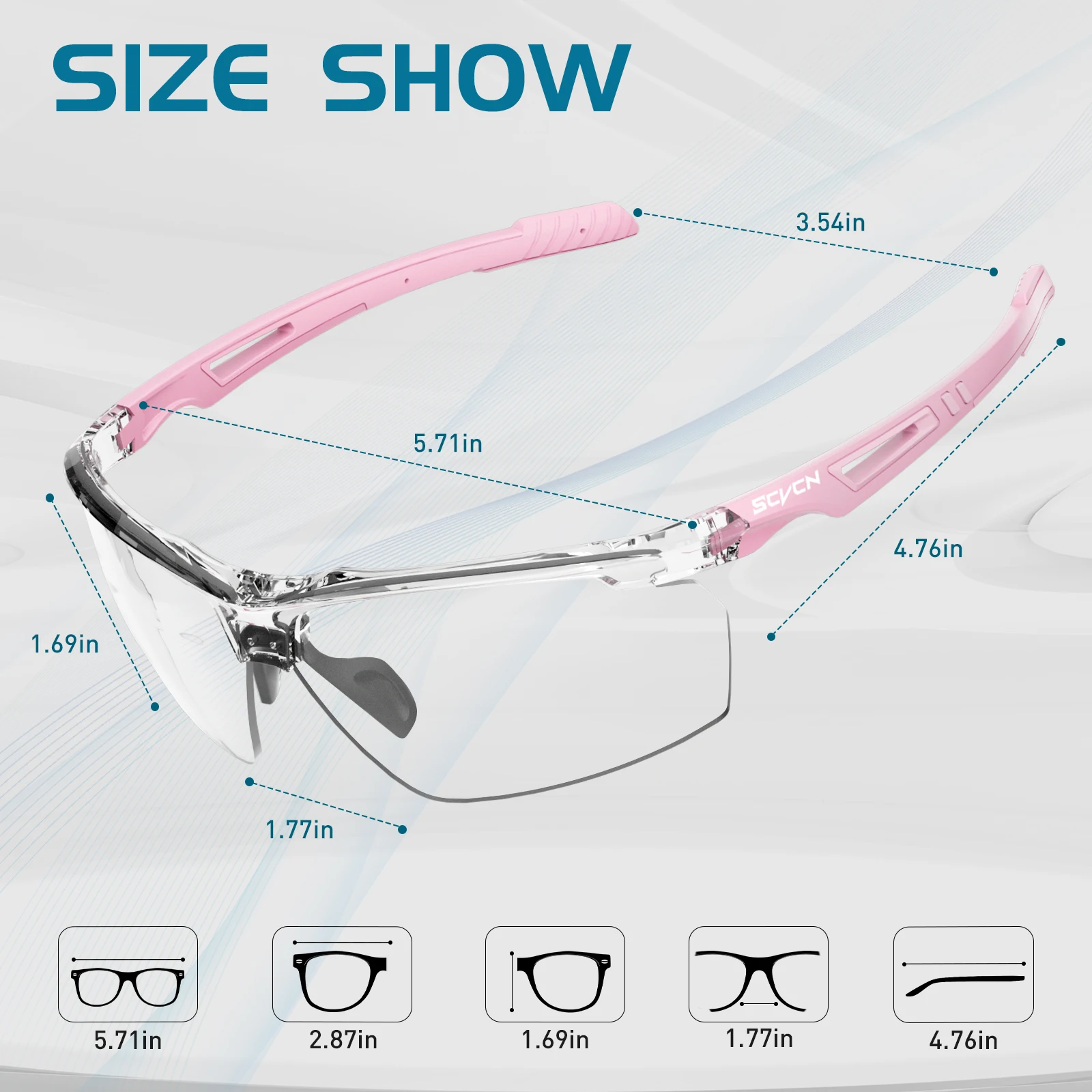 SCVCN جديد UV400 حماية الرجال النساء في الهواء الطلق ركوب يندبروف نظارات المشي لمسافات طويلة نظارات رياضية الدراجات النظارات الشمسية اللونية