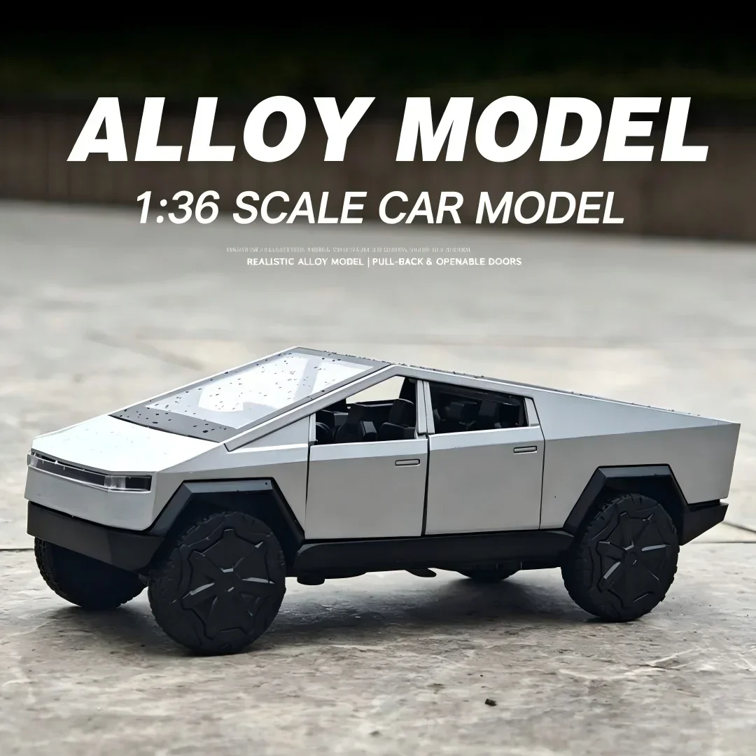 1:36 Metal Diecast Pickup Truck Model Realistic Simulation Collectible Vehicle Christmas Gifts Office Tabletop Ornament