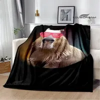 The Capybara Club Anime blanket throw blanket cubre cama Warm blanket blankets for beds Picnic blanket birthday gift*7@t