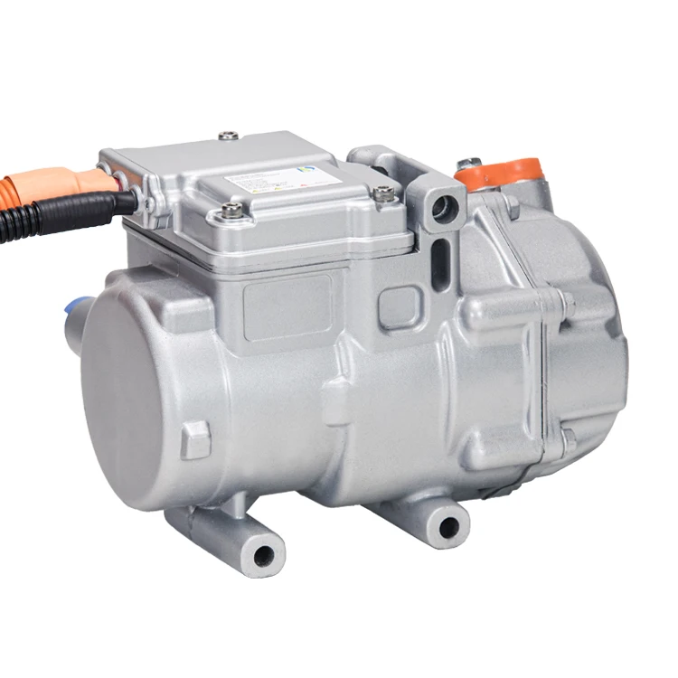 Imagen 5: Compresor de desplazamiento A/C para aire acondicionado de 24cc, 72v CC, Kit Universal de CA para coches, compresor eléctrico automotriz Universal