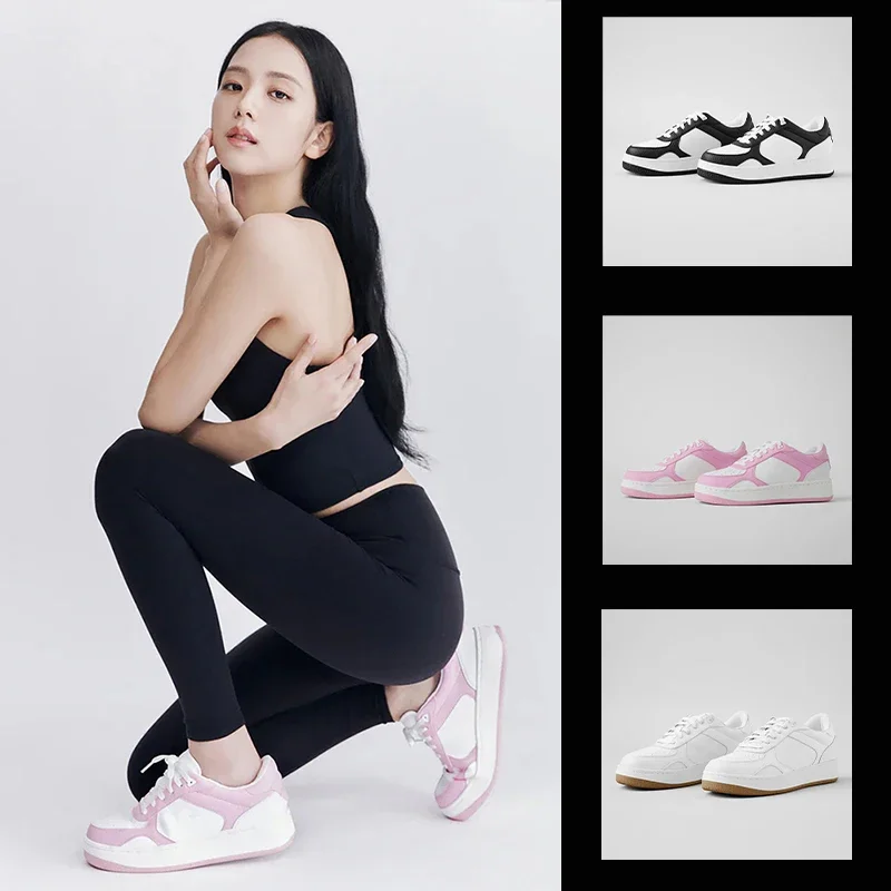 

a* Shoes Recovery Mode Sneaker Fashionable Casual Sports Women Shoes Panda Color Blocked Thick Soled Comfortable Sports Sneaker