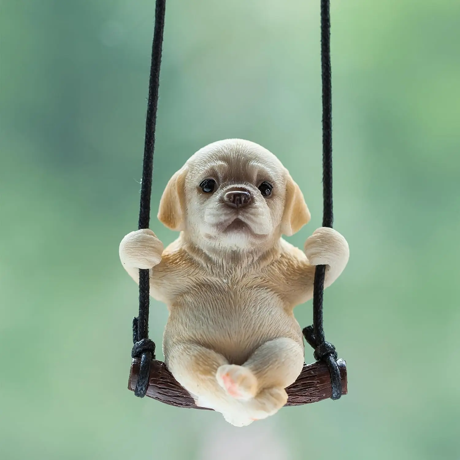 Cute Swinging Labrador Car Pendant Yellow Labrador Car Rearview Mirror Hanging Ornament Dog Auto Interior Home Decoration 6