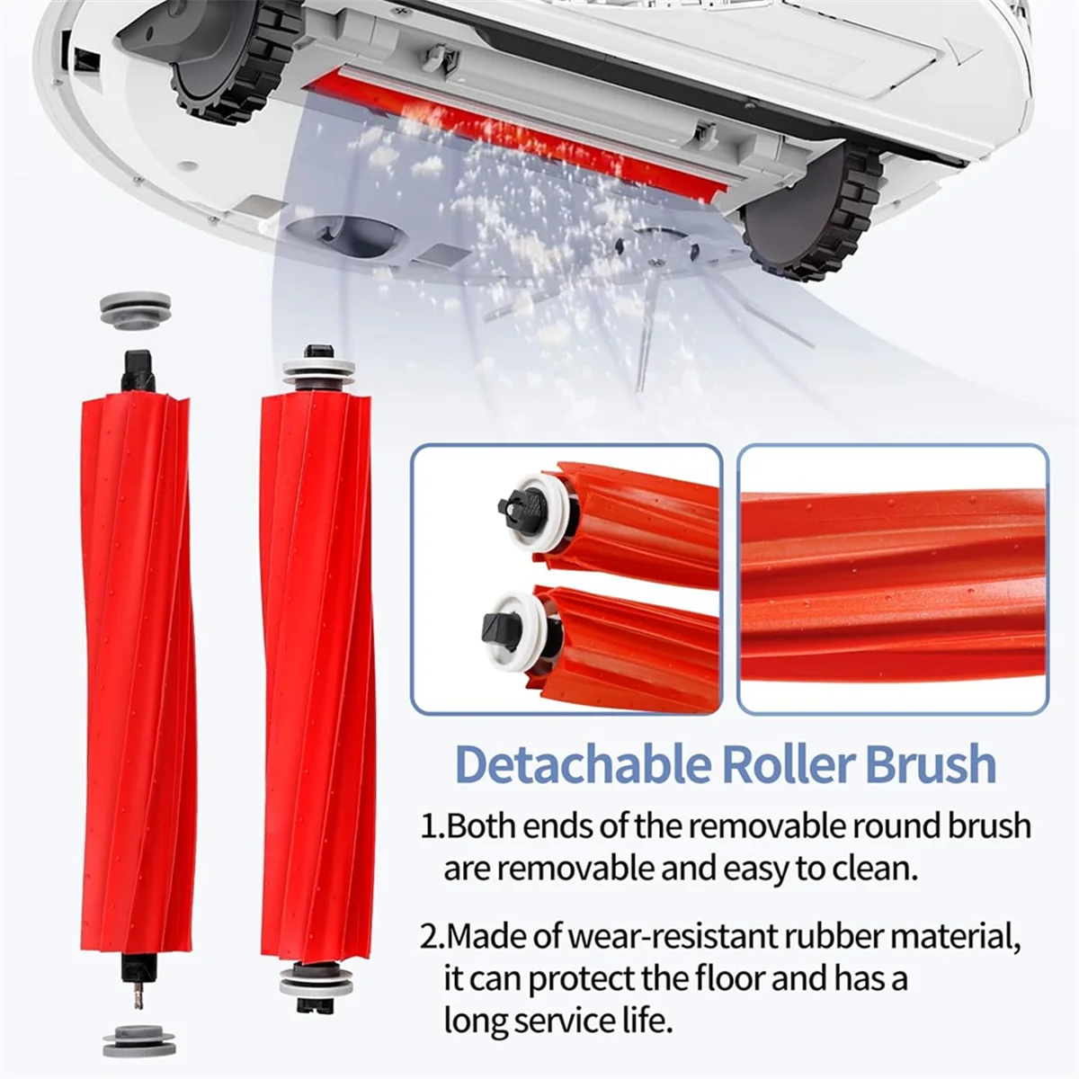 ملحقات ملحقات المكنسة الكهربائية لـ S7، قطع غيار لـ S7/S7+/T7S Plus/T7، الفرش الرئيسية، المرشحات، الفرش الجانبية