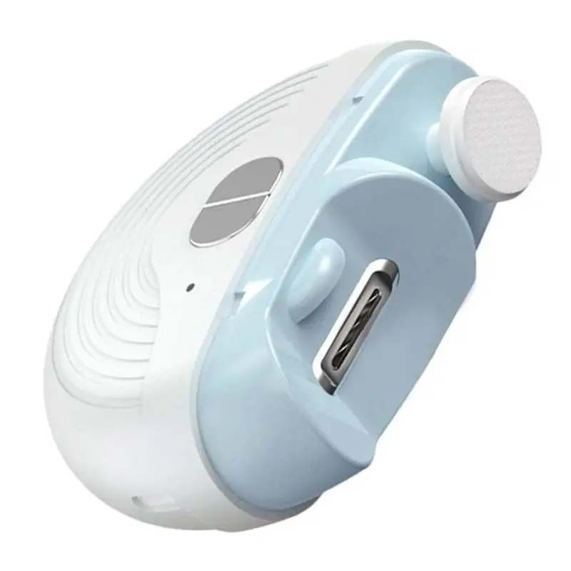 

【ESSENTIALS】Электрическая умная машинка для стрижки ногтей с 3 скоростями, мощным полировщиком, подсветкой, отсеком для хранения и функцией подзарядки