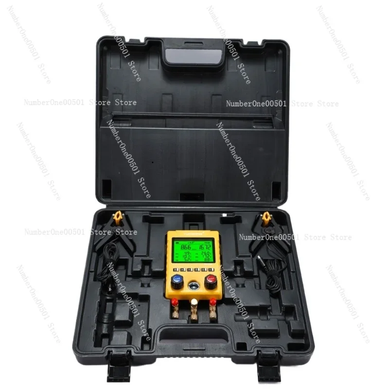 MG 100 Digital Manifold Gauge Set for AC HVAC Refrigeration R410a R22 R32 Charging Set