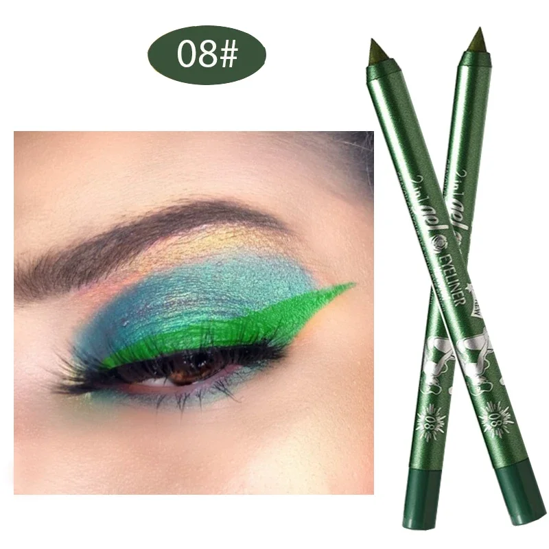 Waterproof Matte Eyeliner Pencil Long Lasting Not Blooming No Fade Color Smooth Colorful Eyeliner Gel Pen Eye Makeup Cosmetic
