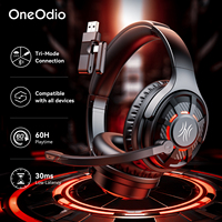 OneOdio G18BT 2.4GHz Wireless Gaming Headphones 30ms Low Latency 60h Gaming Time Bluetooth 5.4 Headset